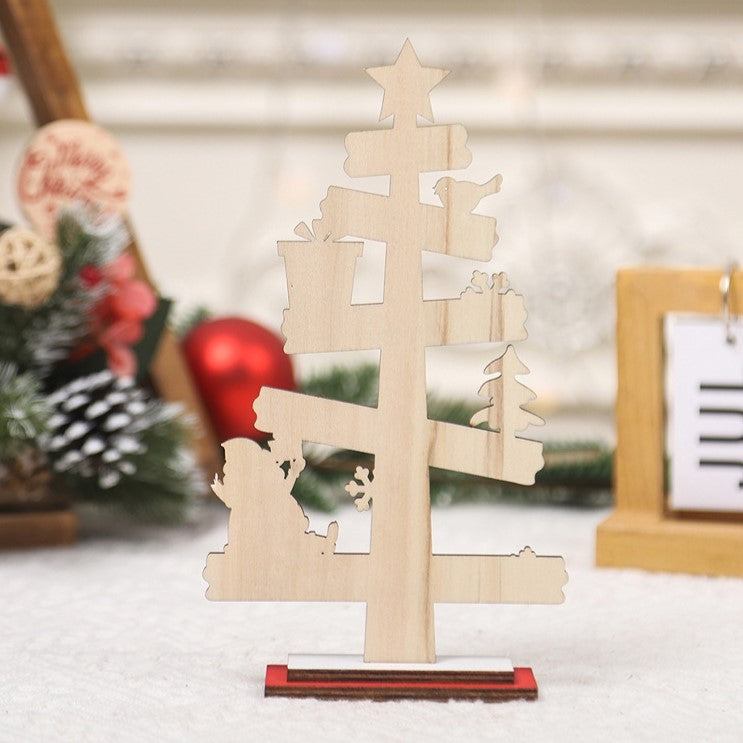 Decorațiune de Crăciun din Lemn – Braduleț „We Wish You a Merry Christmas”