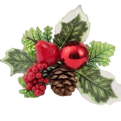 Decorațiune de Crăciun pentru brad, 15 x 23 cm, Model Buchețel