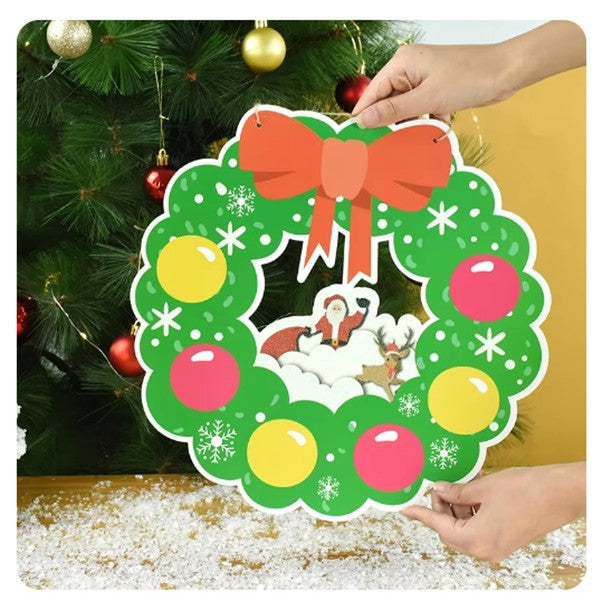 Decorațiune de Crăciun, Tip Coroniță, pentru Ușă sau Perete