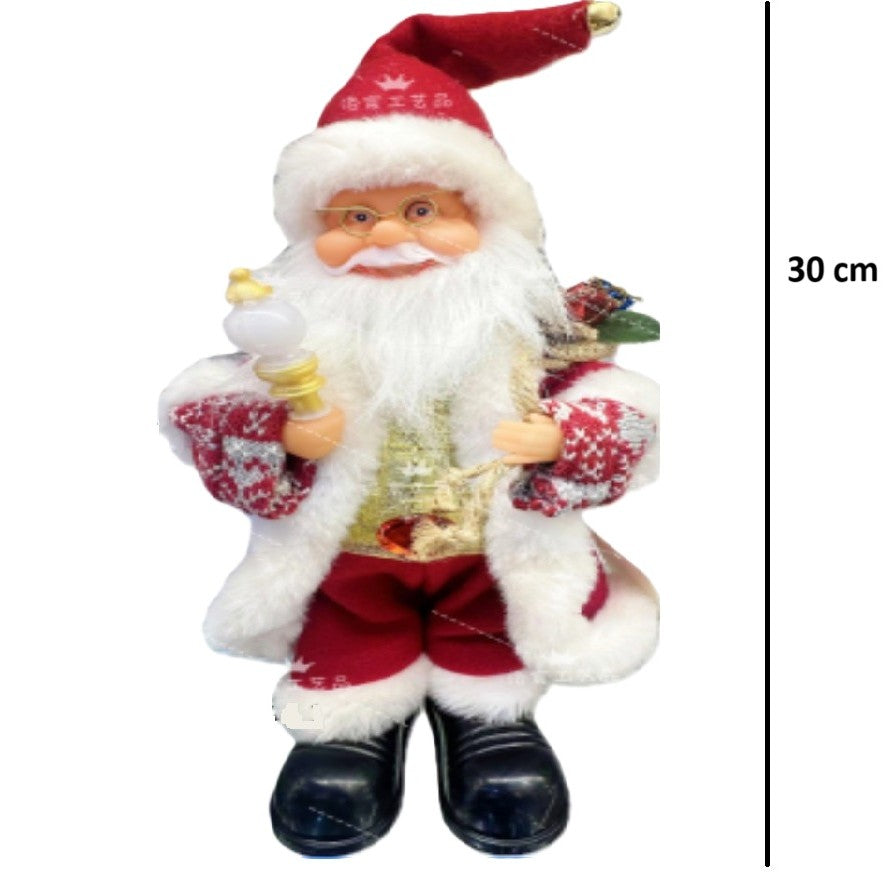 Decorațiune Animată Moș Crăciun, cu Funcții de Cântat și Dansat