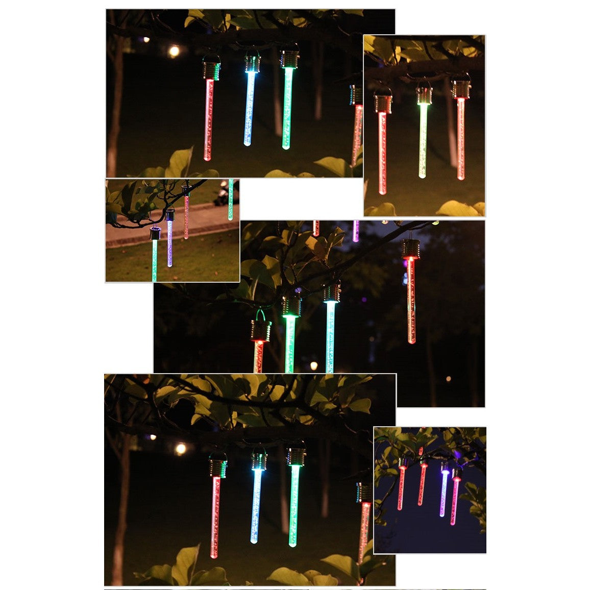 Lampa Solara tip decoration pentru grădină, Țurțure Alb Cald
