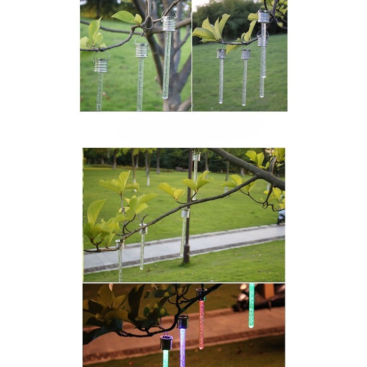 Lampa Solara tip decoration pentru grădină, Țurțure Alb Cald