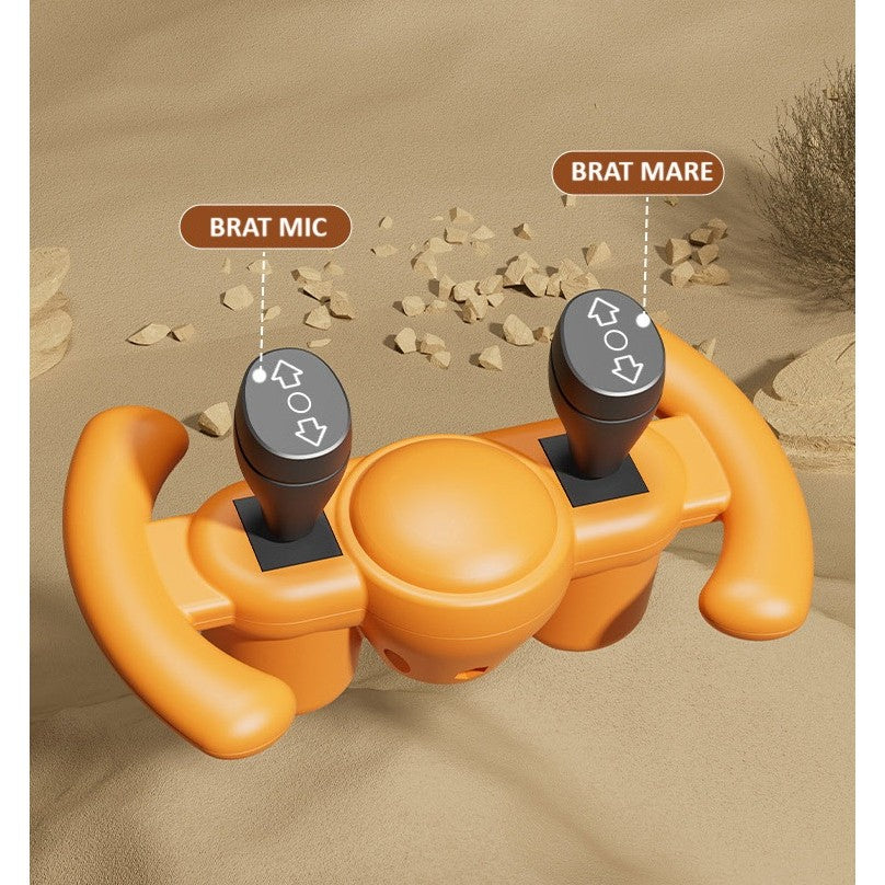 Excavator Electric pentru Copii, +2 ANI, cu Brat Controlat Electric și Telecomandă