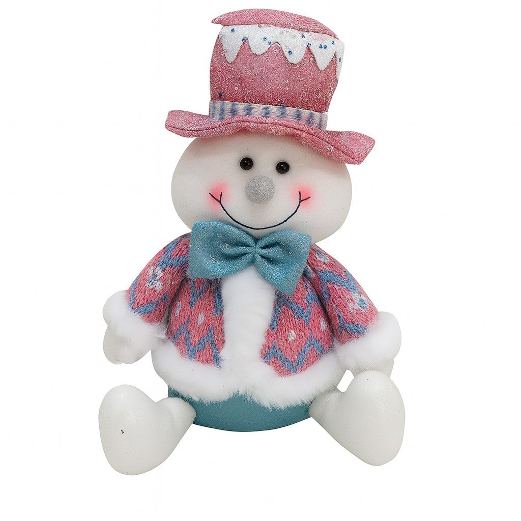 Figurina de Craciun Om de Zapada cu Palarie, Figurina Decorativa Om de Zapada, 26cm