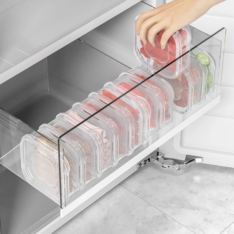 SET 10 Cutii de păstrare a alimentelor, dreptunghiulară 350 ml