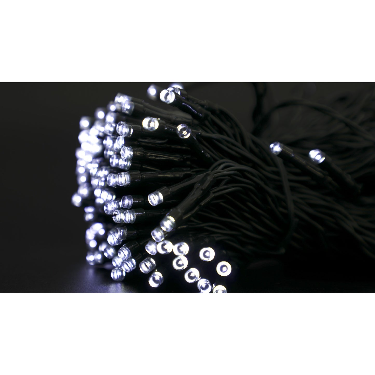 Instalație de Crăciun Solara, 20 metri, 200LED-uri, Lumina Alb Rece