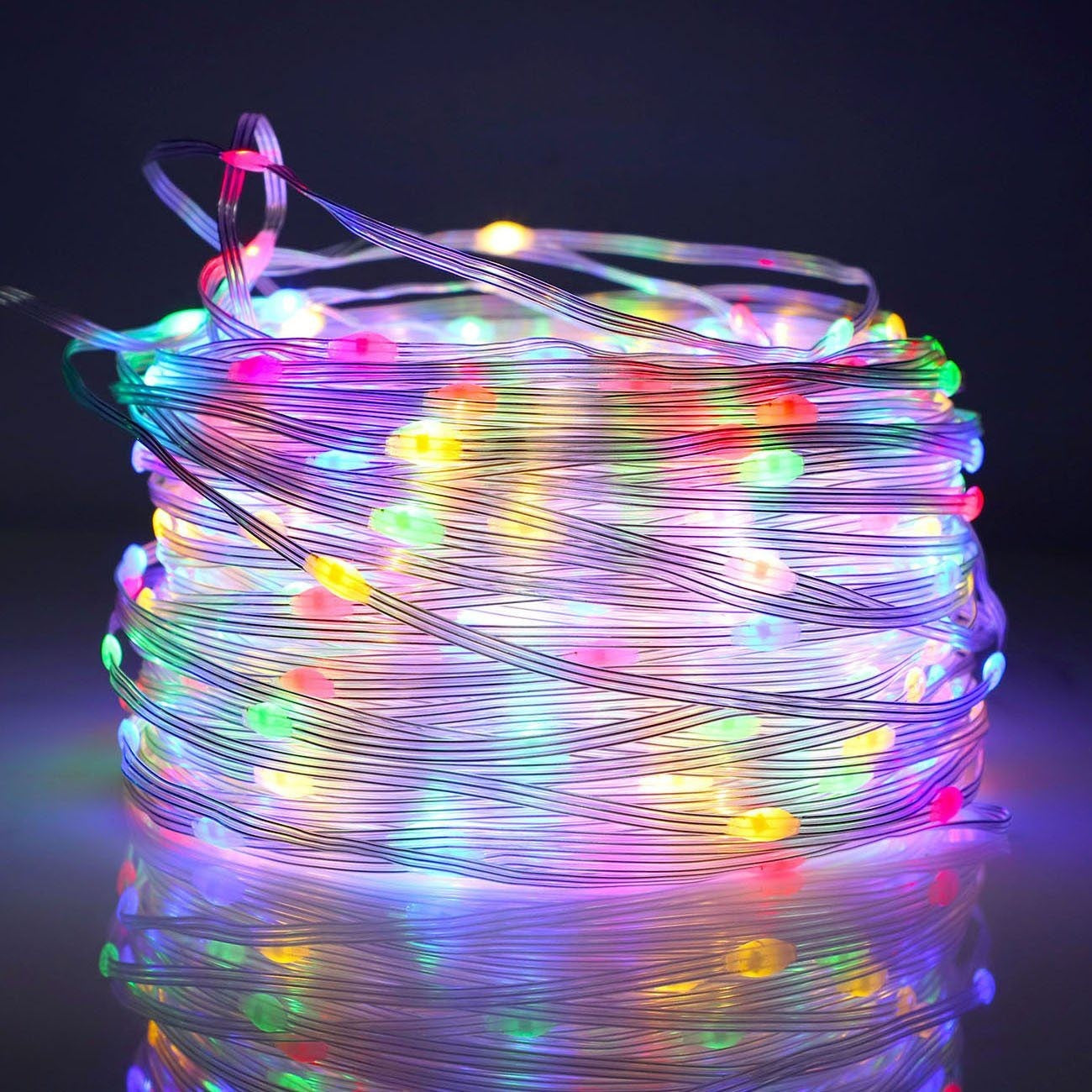 Instalație de Crăciun Liniara 200 micro-LED, 20 m, 8 jocuri de lumini, Multicolora