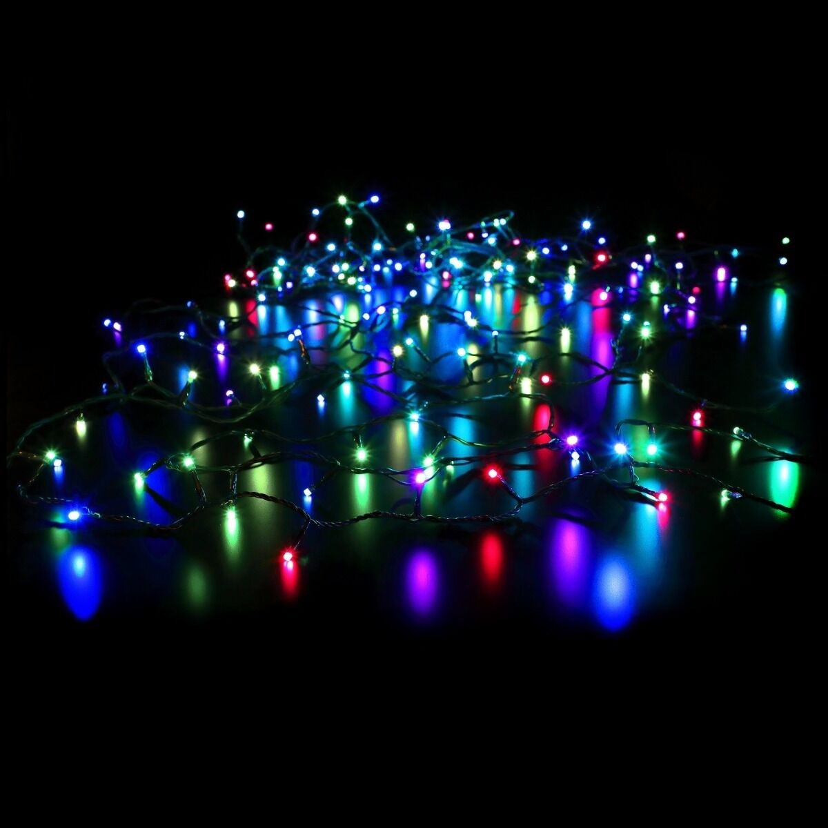 Instalație Crăciun liniara, 16m , 200 LED, 8 jocuri de lumini, Lumina Multicolora