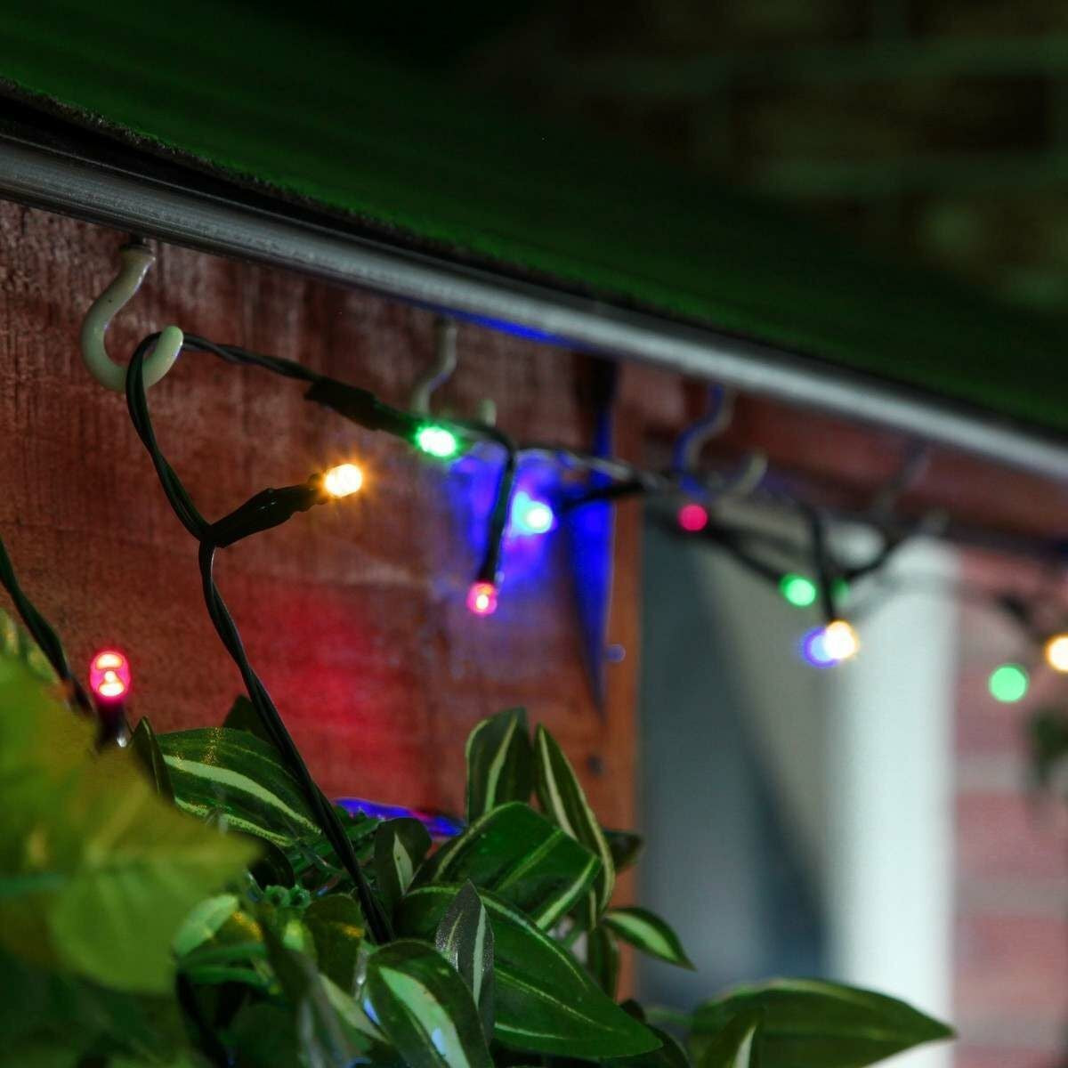 Instalație de Crăciun liniara 21m , 300 LED, 8 jocuri de lumini, Multicolor