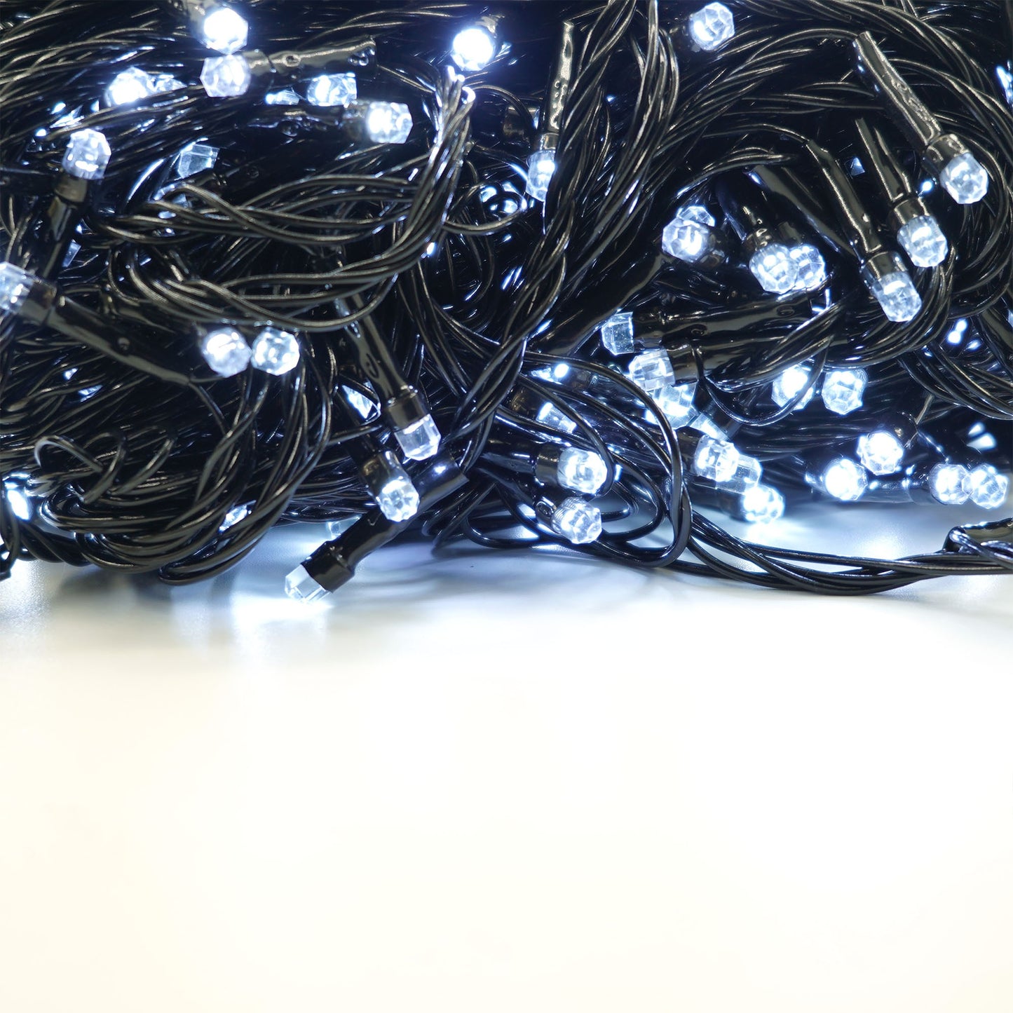 Instalație de Crăciun Liniara 23m, 300 LED, 8 jocuri de lumini, Led in 6 colțuri, Lumina Alb Rece