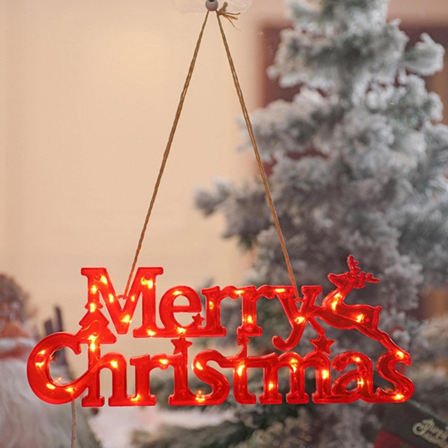 Instalație LED de Crăciun , Litere 3D "Merry Christmas"