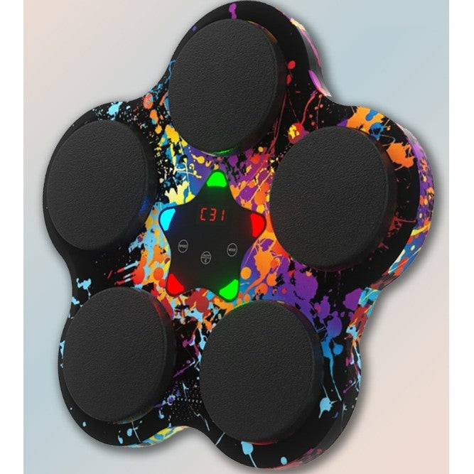 Jucărie de boxat 5 TINTE cu muzica si lumini , Bluetooth , încărcare usb, aplicare cu ventuze 40x38x8 cm 930g