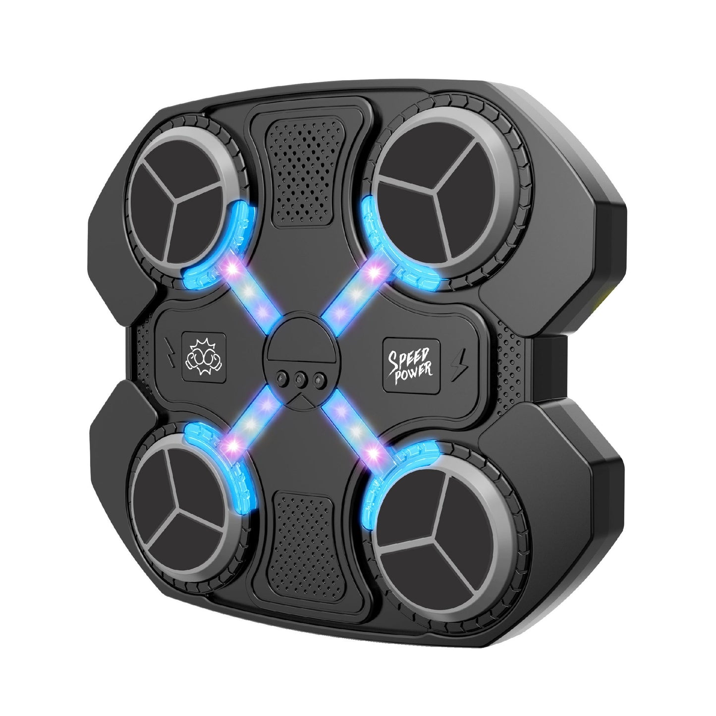 Jucărie de Boxat 4 TINTE cu Muzica si Lumini, Bluetooth, încărcare usb, 32x28x7cm 930 grame - MANUSI INCLUSE