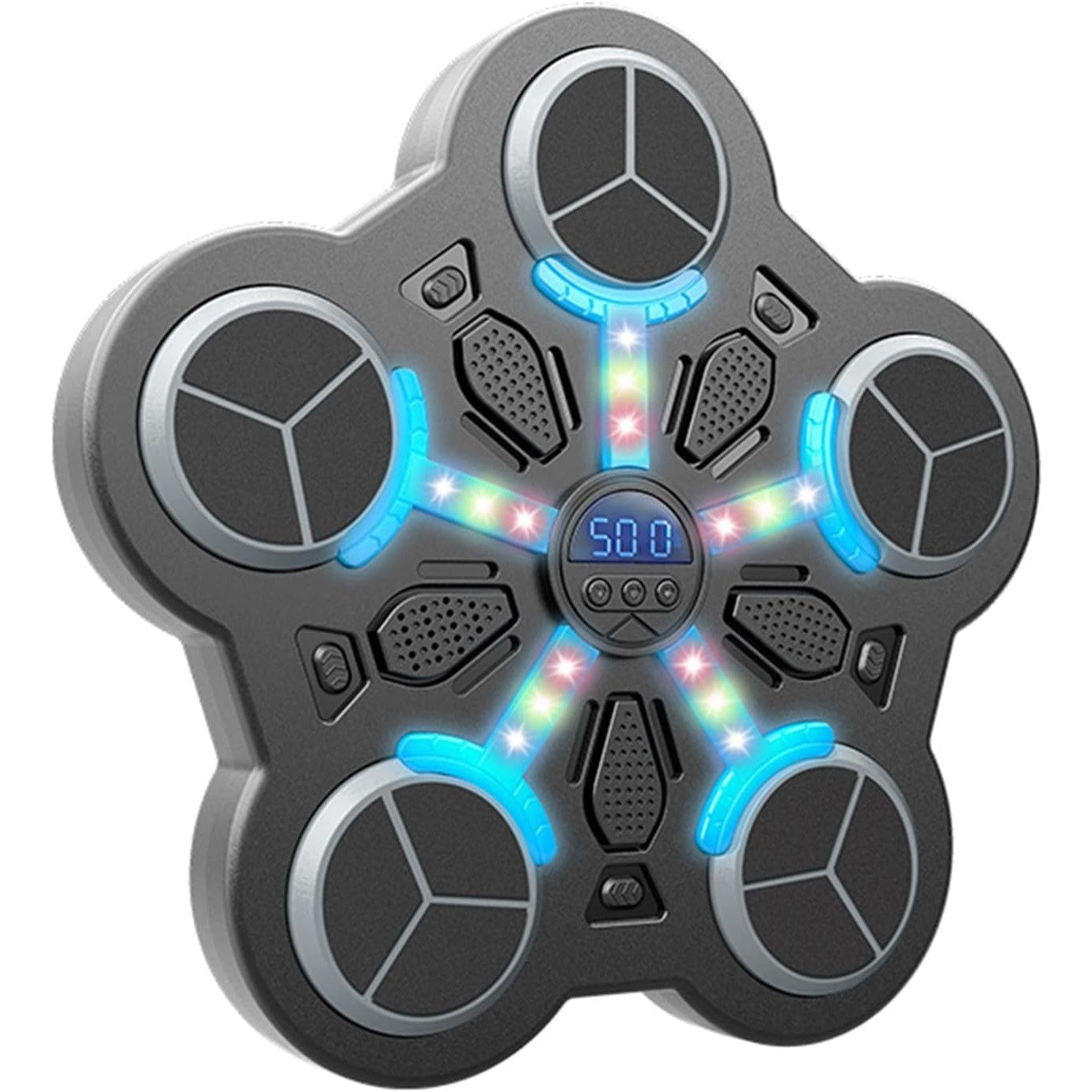 Jucărie de Boxat 5 TINTE cu Muzica si Lumini, Bluetooth, încărcare usb, 32x33x4.5cm 930 grame - MANUSI INCLUSE