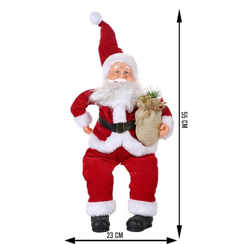 Jucărie decorativă model Moș Crăciun 55cm