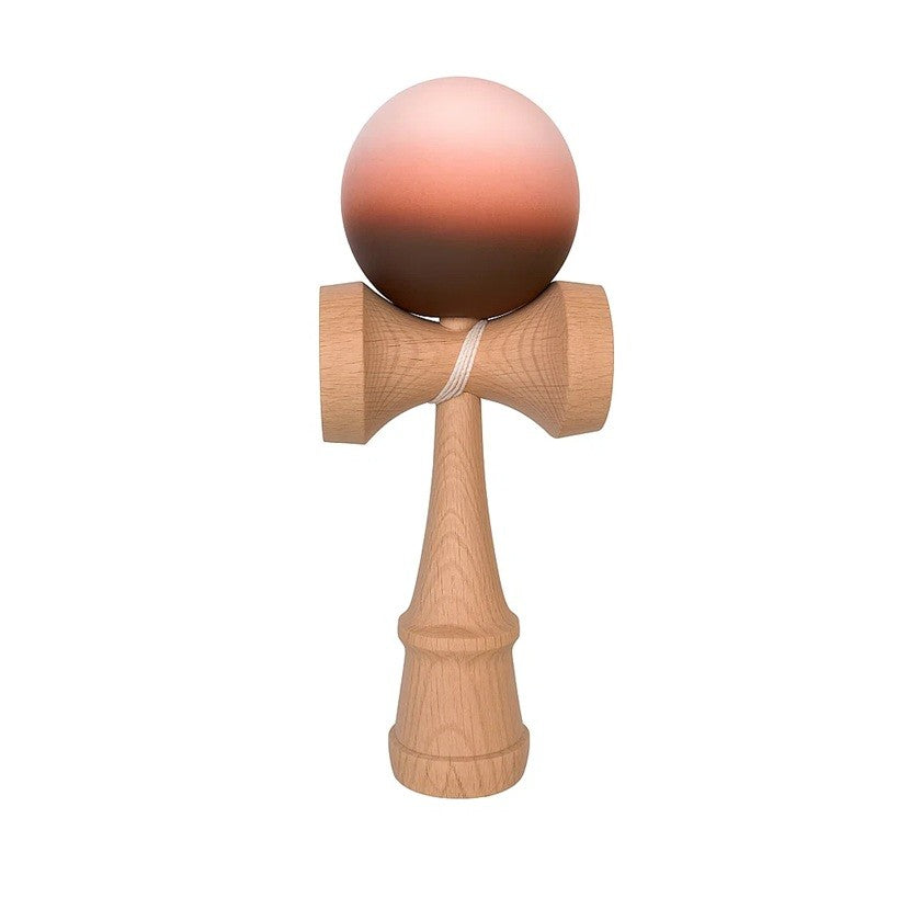 Jucărie KENDAMA din Lemn, 18 cm Gradient Maro-Bej-Roz