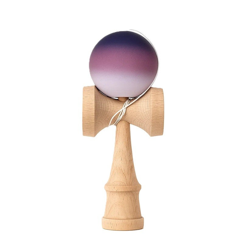 Jucărie KENDAMA din Lemn, 18 cm Gradient Negru-Maro-Alb