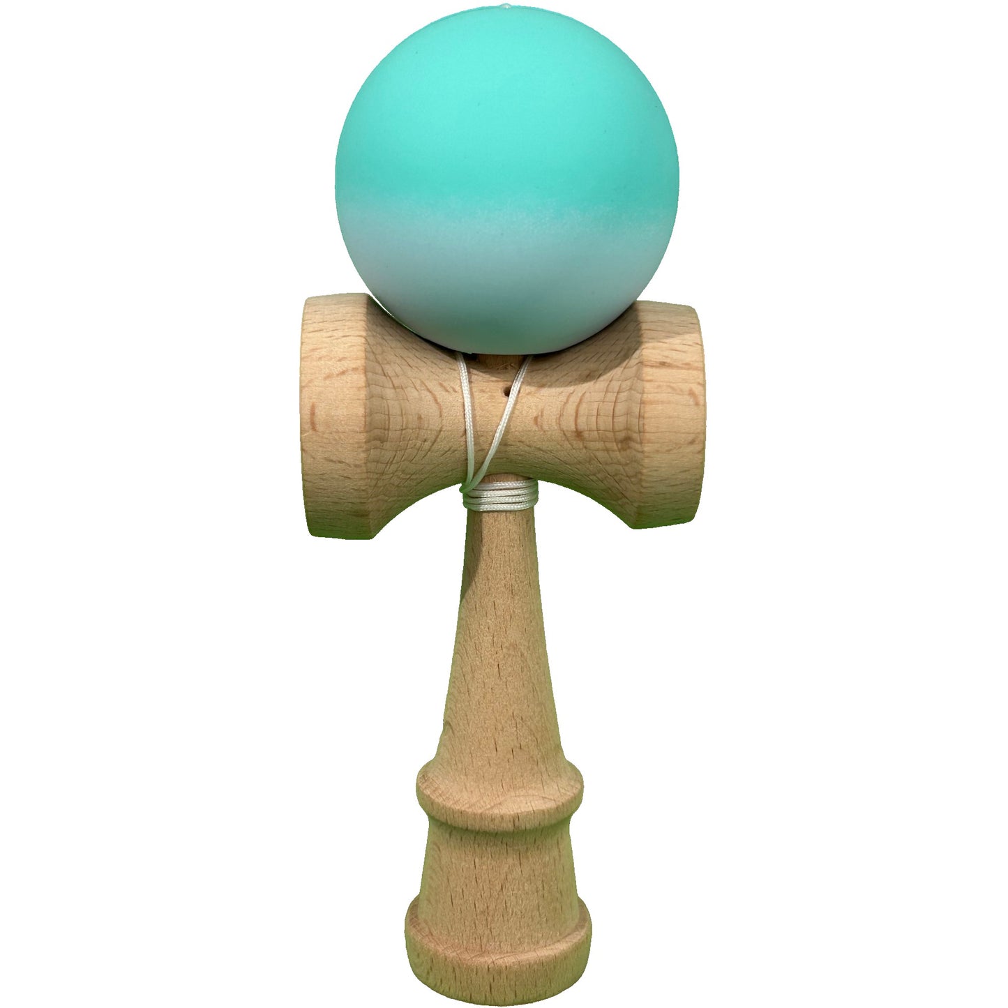 Jucărie KENDAMA din Lemn, 18 cm Gradient Turcoaz-Alb