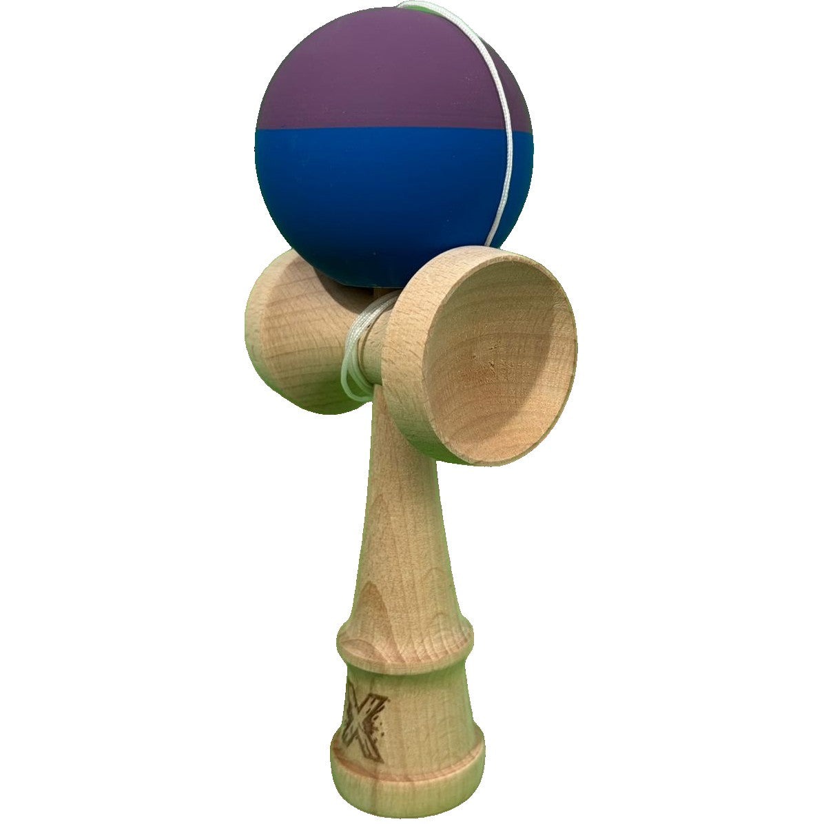 Jucărie KENDAMA din Lemn, 18 cm Gradient Albastru-Mov