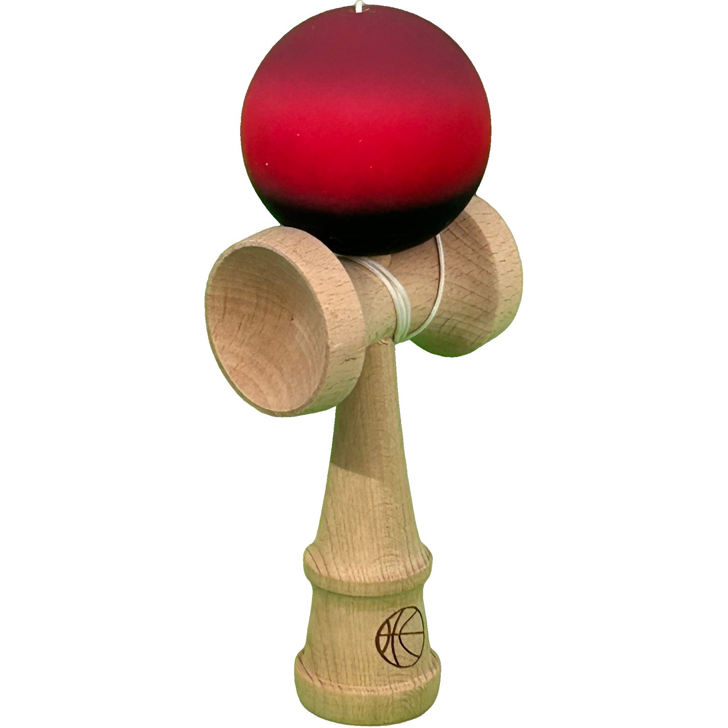Jucărie KENDAMA din Lemn, 18 cm Gradient Mov-Rosu-Negru
