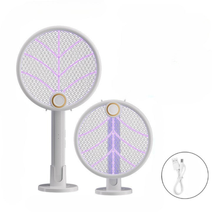 Lampă Electrică Anti-Țânțari MaisonElise, Reîncărcabilă USB, Plasă Aluminiu, 42.5 x 22 x 10.5 cm, Alb – Protecție Eficientă și Silențioasă