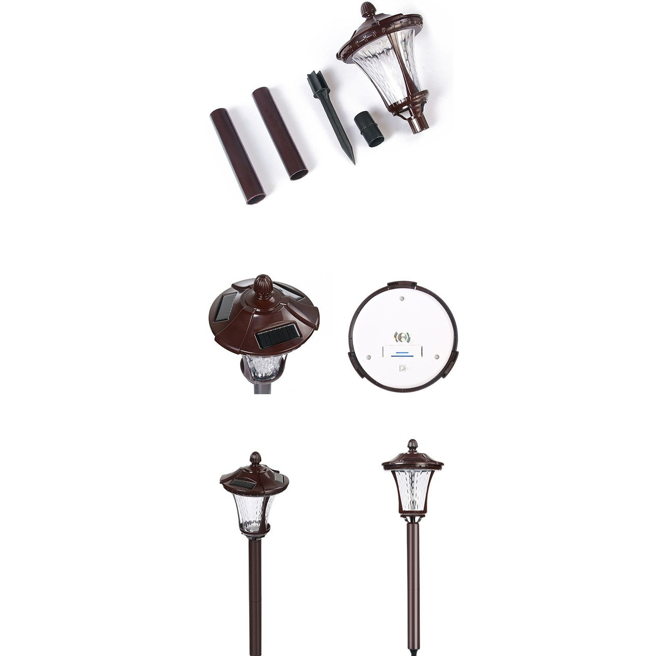 Lampa solara cu prindere in pământ , înălțime 65cm , Lumina Alb rece