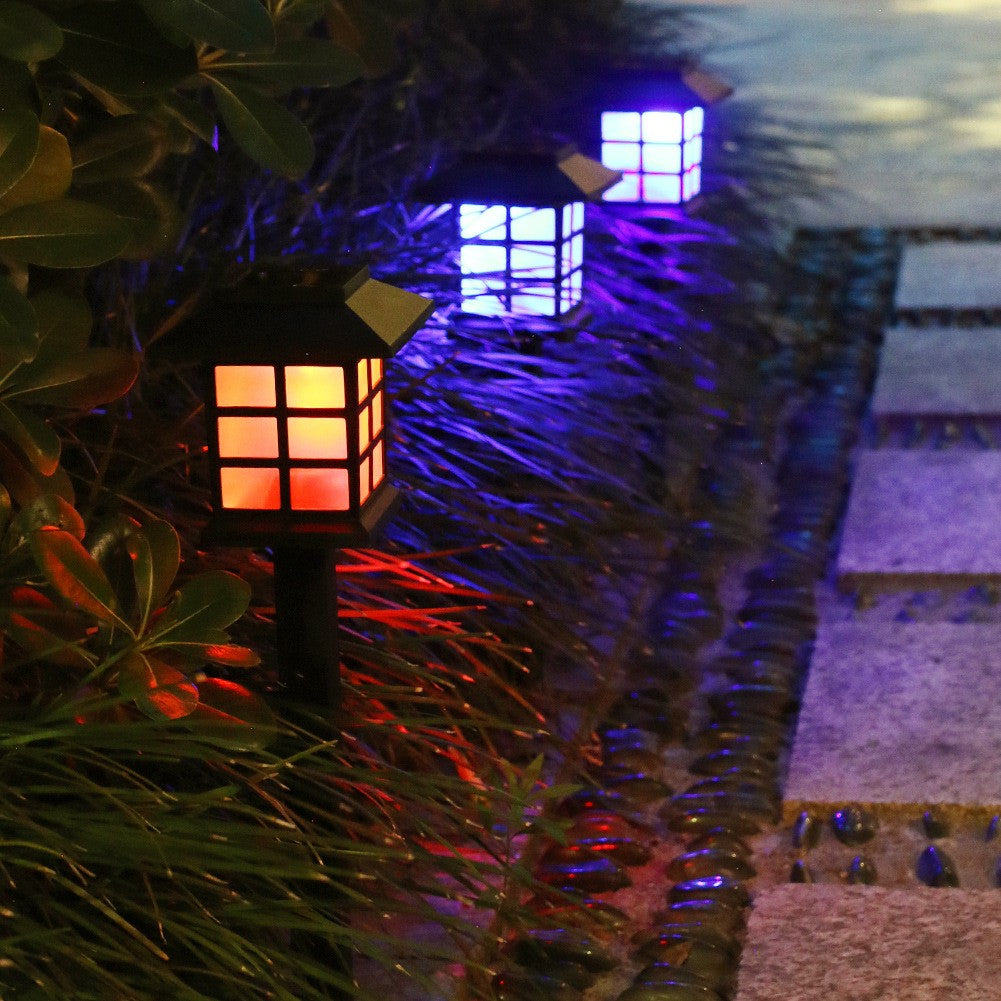 Lampa Solara LED pentru Grădină , tip felinar Lumina Multicolora