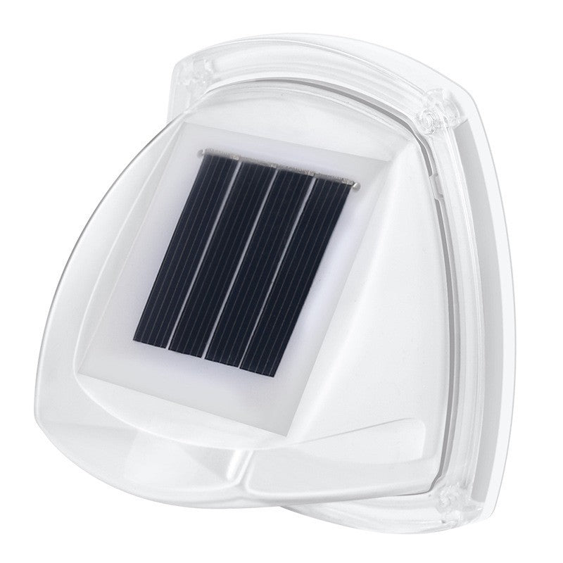 Lampa Solara Led tip aplica pentru perete 8.5x9cm, 2v, rezistent la apa , 8 ledu uri , lumina Alb Cald