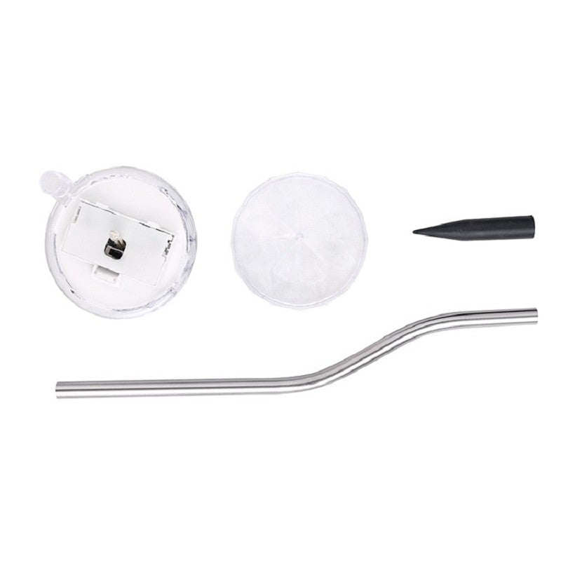 Lampa solara de tip diamant pentru grădină, înălțime 30cm , Lumina Alb Cald