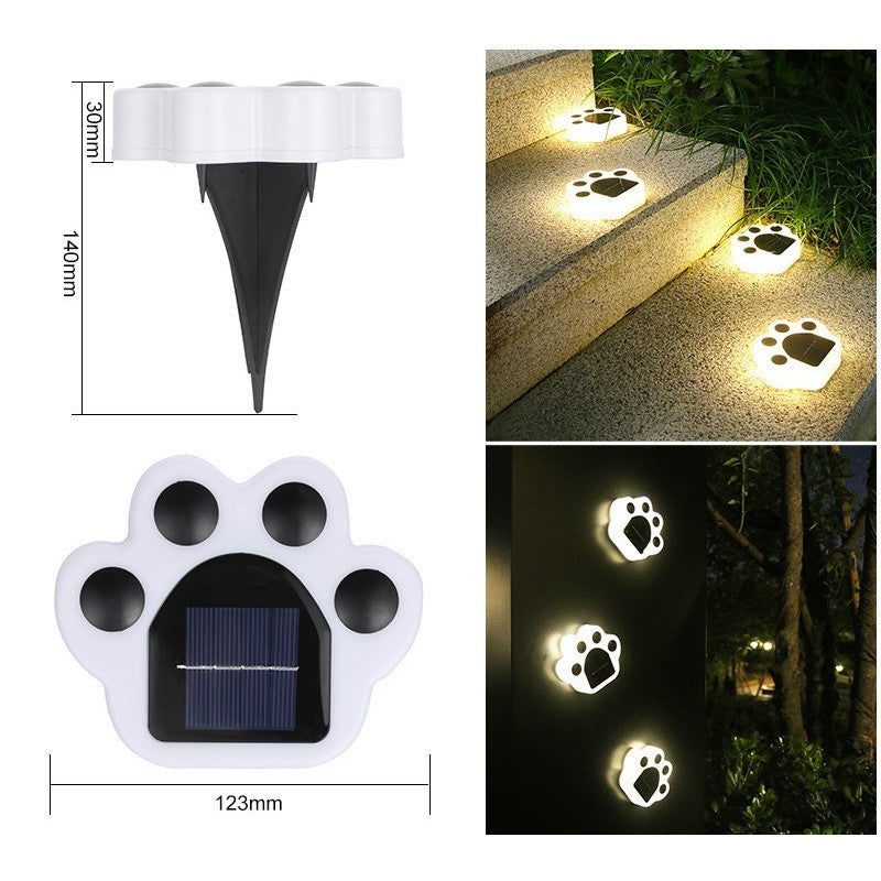 Lampa solara LED, tip laba de urs , pentru Gazon sau grădină, rezistenta la apa, Lumina Alb cald