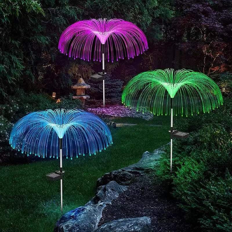 Lampa Solara Led Decorativă Pentru Grădină tip Meduza , înălțime 90 cm