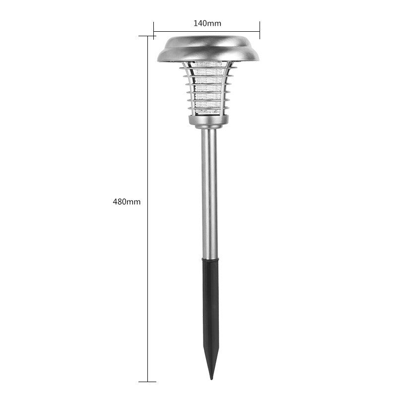 Lampa Solară Tip Torță MaisonElise, Anti-Insecte & Țânțari, LED UV, Exterior, IP65, ABS, 48 x 14 cm, Gri