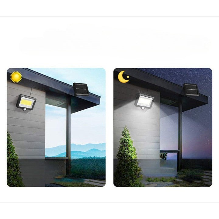 Lampa cu încărcare Solara cu senzor de prezenta, 100 LED, Prindere pe perete