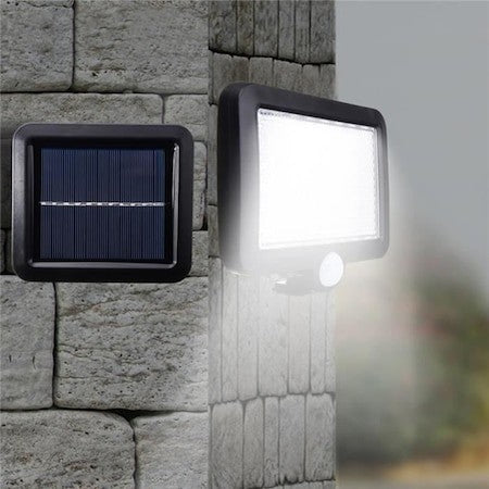 Lampa solara cu senzor de miscare, 56 LED cu un panou Fotovoltaic cu fir