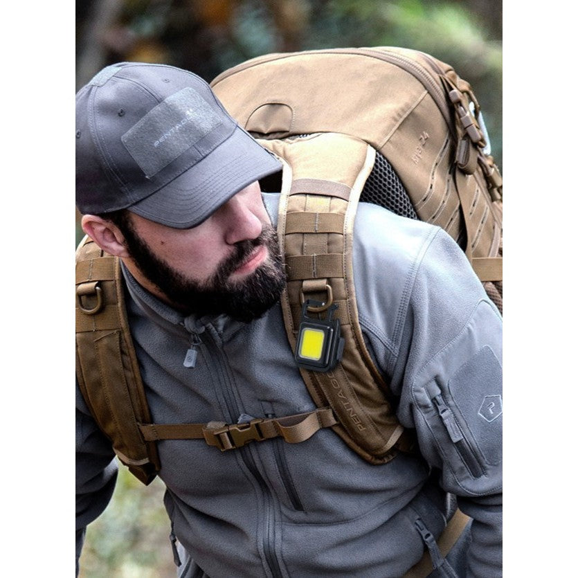 Lanterna de buzunar tip breloc, 30 LED-uri, Incarcare prin USB type C pentru exterior, Camping , Alpinism, Ciclism