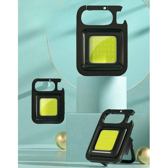 Lanterna de buzunar tip breloc, 30 LED-uri, Incarcare prin USB type C pentru exterior, Camping , Alpinism, Ciclism