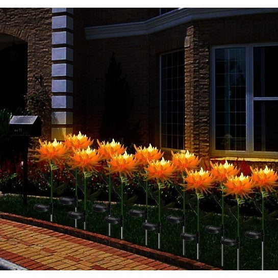 Lampa Solara Led Tip Crizantema , Inaltime 80 cm