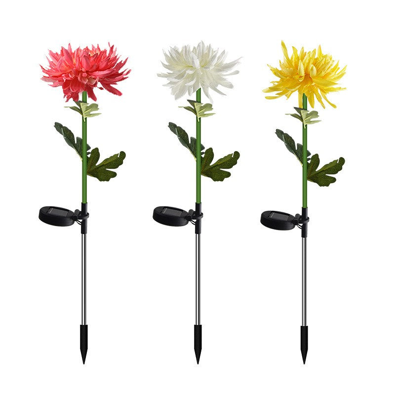Lampa Solara Led Tip Crizantema , Inaltime 80 cm