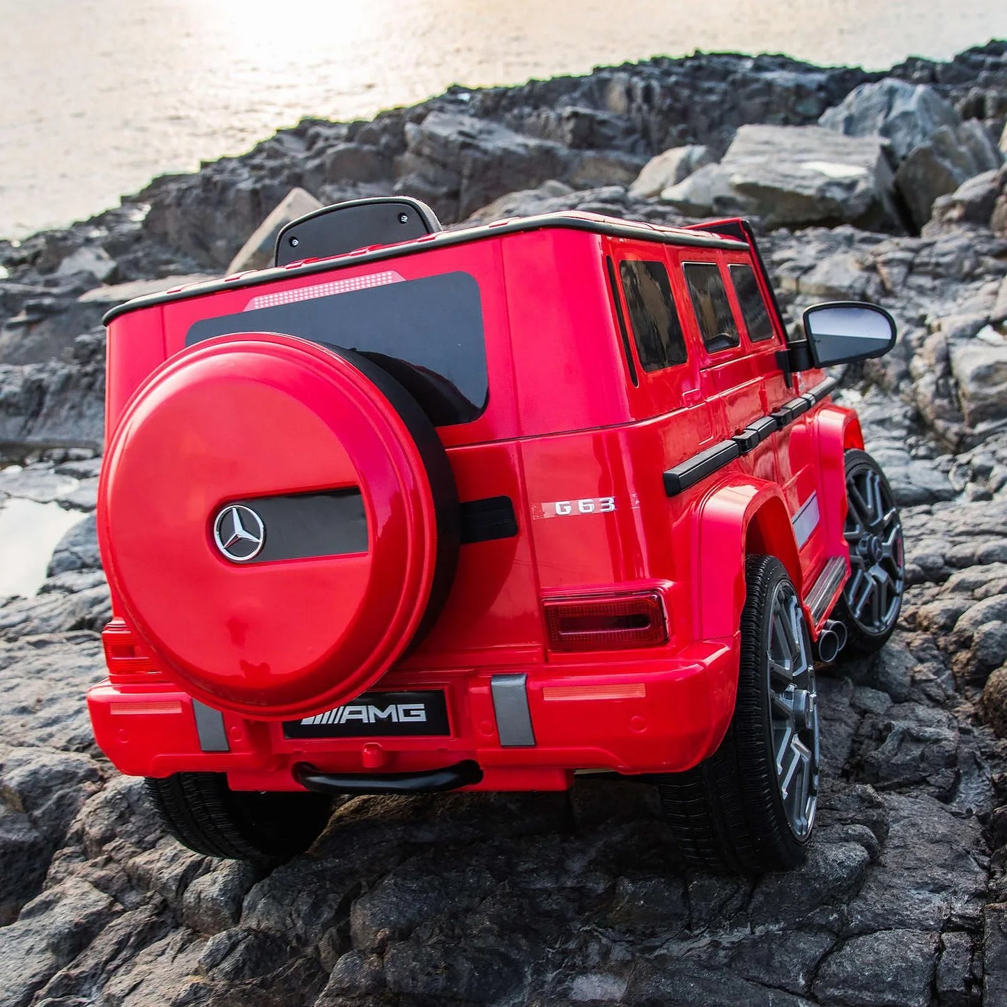 Masinuta electrica cu telecomanda, Mercedes-Benz AMG G63, 12V, varsta 3-7 ani