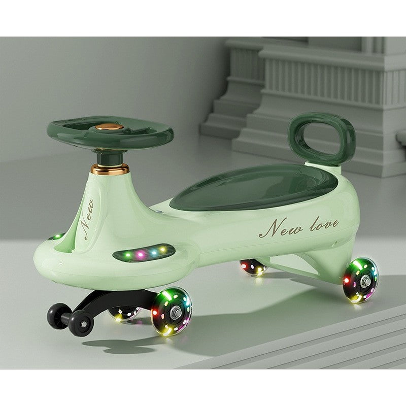 MASINUTA, 1-8 ANI, ROTIRE 360 GRADE, ANTI-RASTURNARE, ROTI SILENTIOASE, IMPINGERE, BLUETOOTH, 66 X 32 X 37 CM, Verde