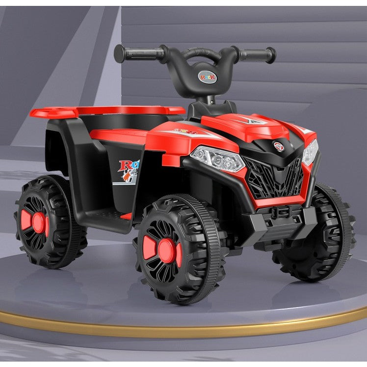 ATV CU ACUMULATOR, SISTEM ANTI-RASTURNARE, SISTEM DE LUMINI SI SUNET, 2-5 ANI, 70 X 43 X 48 CM, ROSU