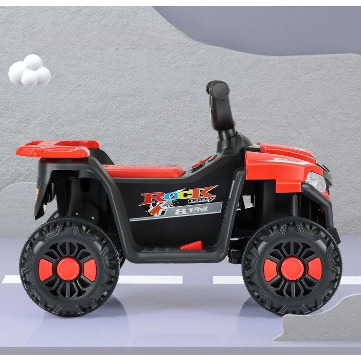 ATV CU ACUMULATOR, SISTEM ANTI-RASTURNARE, SISTEM DE LUMINI SI SUNET, 2-5 ANI, 70 X 43 X 48 CM, ROSU