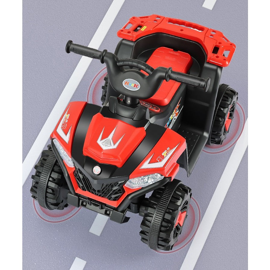 ATV CU ACUMULATOR, SISTEM ANTI-RASTURNARE, SISTEM DE LUMINI SI SUNET, 2-5 ANI, 70 X 43 X 48 CM, ROSU