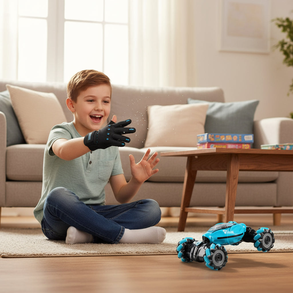 Mașinuța teleghidata pentru copii controlată prin gesturi