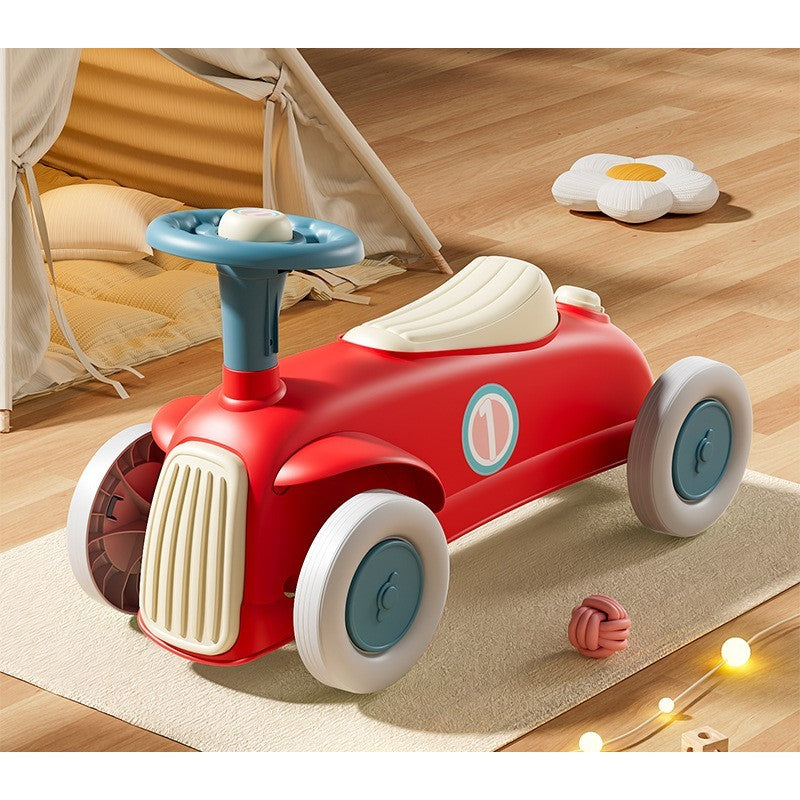 Masinuta Ride-On, cu Sistem Anti-Rasturnare, Claxon pe Volan, 1-6 Ani, 60 x 28 x 34 cm