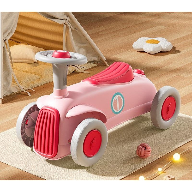 Masinuta Ride-On, cu Sistem Anti-Rasturnare, Claxon pe Volan, 1-6 Ani, 60 x 28 x 34 cm