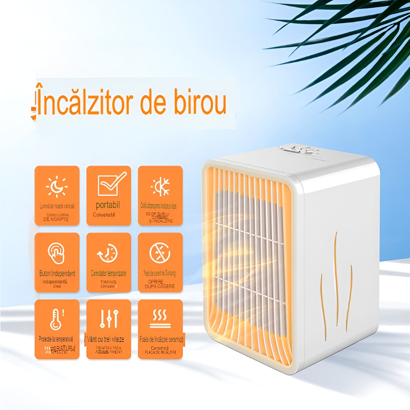 Mini Incalzitor pentru Birou - Incalzire si Racire 1000-1200W