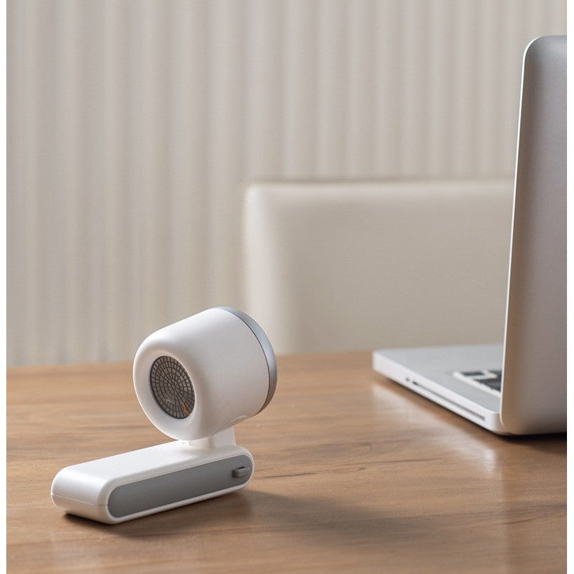 Mini Ventilator Portabil Maison Elise – 5 Trepte de Viteză, Afișaj Digital, Încărcare USB-C, Ultra Silențios, 180° Reglabil, 200g – Negru, Alb sau Verde