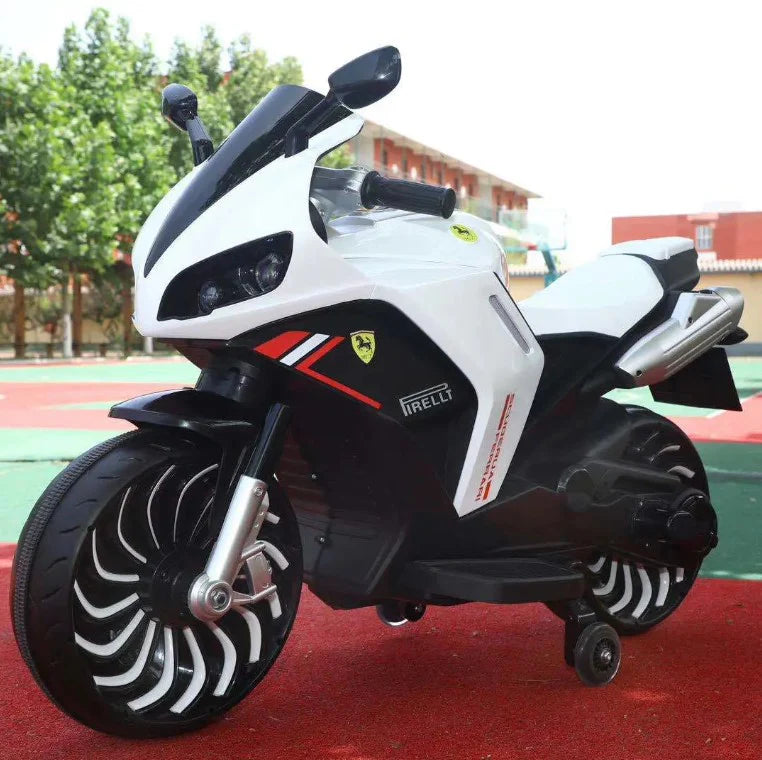 Motocicleta electrica cu aburi pentru copii 3-10 ani, cu doua motoare si doua locuri, 12V