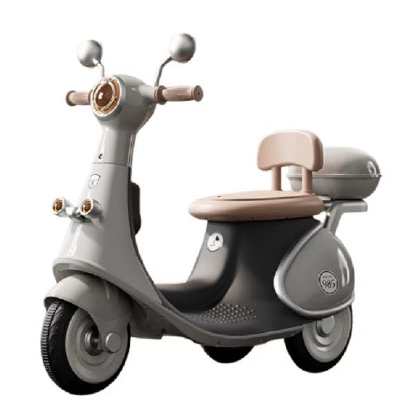 Motocicletă Electrică cu 3 Roți, cu Acumulator Reîncărcabil, Gri